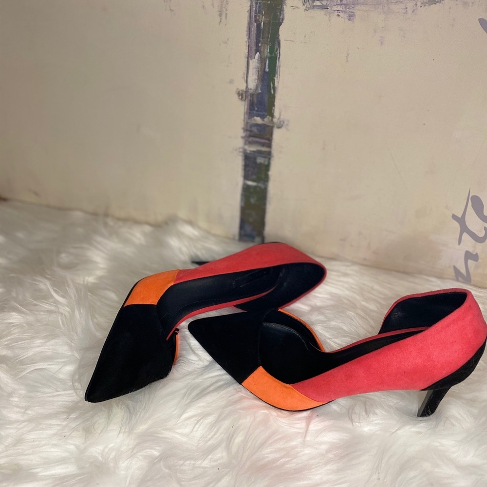 Zara Trafaluc Color Block Heel Size 39
